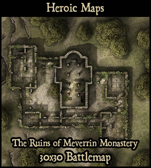 heroic maps the ruins of meverrin monastery